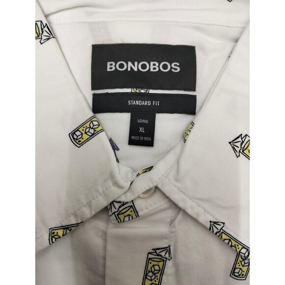 Bonobos Riviera Short Sleeve Men's Shirt Printed Standard Fit Long XL NEW 283327 - Picture 5 of 5